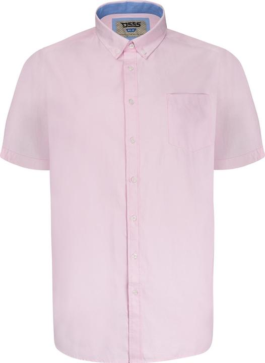DUKE Mens James Oxford Kingsize Short-Sleeved Shirt