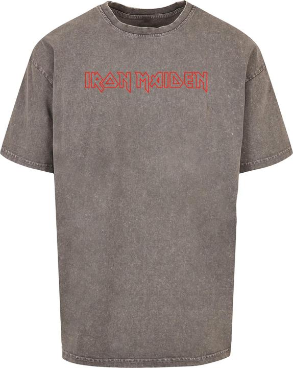 Merchcode Iron Maiden - Classic Logo Acid Washed Heavy Oversized Tee - 114283 (3XL)