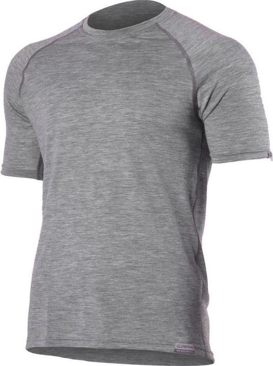 Produktbild Lasting QUIDO Merinowolle Herren T-Shirt, 160gr - steingrau (S)