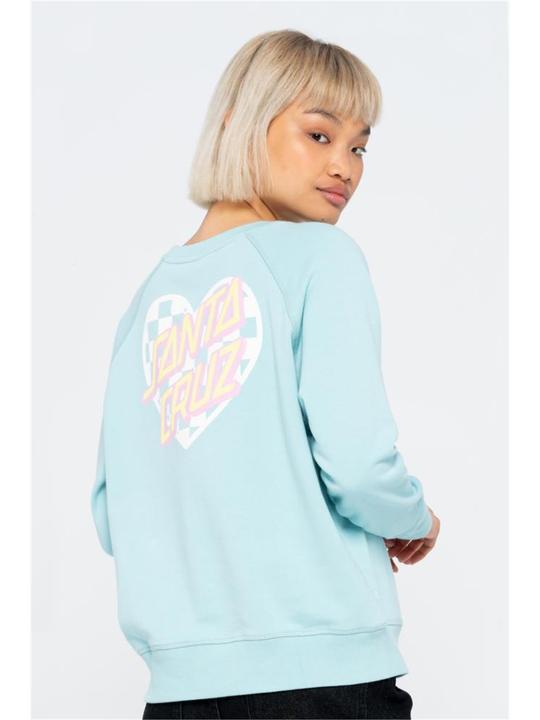 Actual product image Santa Cruz Heart Dot Check Crew (8)