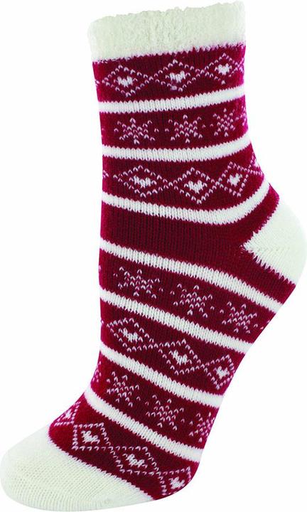 Actual product image Implus Yaktrax Kids Cabin Sock red/w (One size)