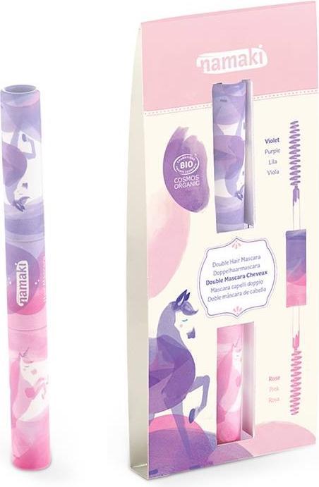 Namaki Bio Doppel-Haar-Mascara 9ml, violett & pink