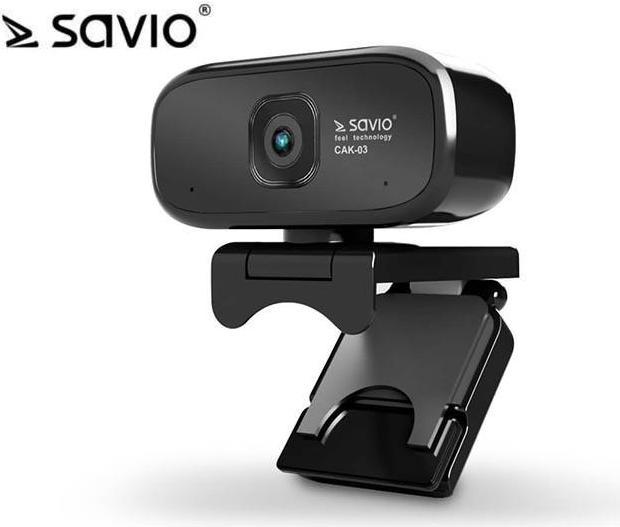 Produktbild Savio Elmak USB HD CAK-03 webcam with microphone, 1280x720 (2 Mpx)