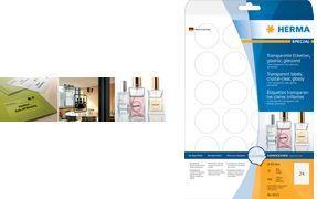 Produktbild HERMA Transparente Etiketten A4