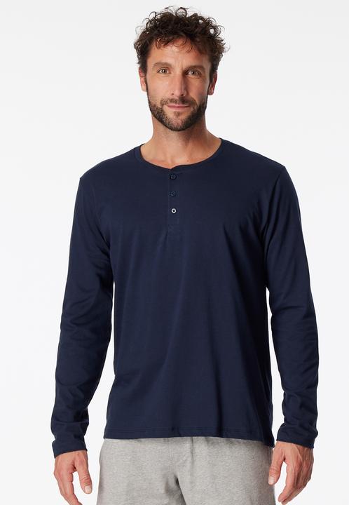 Produktbild Schiesser Mix & Relax Basic Schlafanzug Shirt langarm (58)