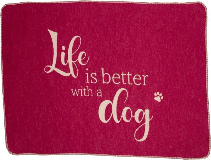 Produktbild David Fussenegger Fussenegger Haustierdecke "life is better " dog, klein (Hund)