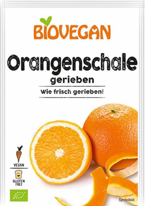 Actual product image Biovegan Orange zest grated organic (9 g)