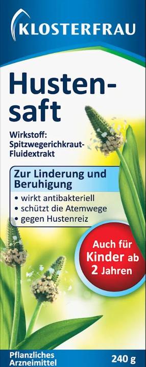 Immagine prodotto Klosterfrau Sciroppo per la tosse con estratto fluido di Ribwort 240 g (200 ml)