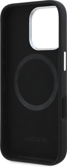 Produktbild Lacoste LCHMP16XSMAK iPhone 16 Pro Max 6.9" czarny/black hardcase Silicone Croco Logo MagSafe (Apple iPhone 16 Pro Max)