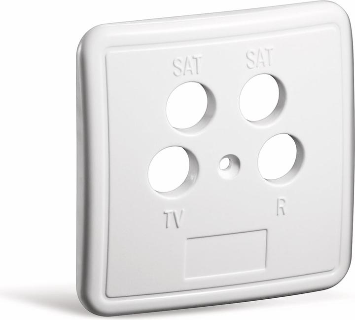 Actual product image Goobay 4-hole cover for antenna sockets (Plug socket)