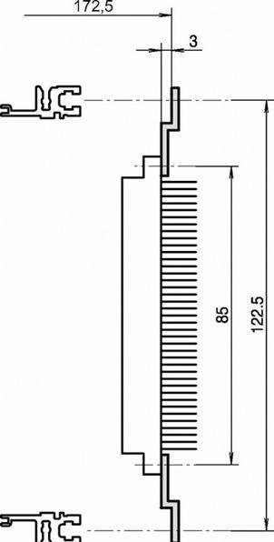 Produktbild Schroff Z-Schiene für Steckverbinder nach DIN 41617, 31-polig (DIN 41617) - Z-SC