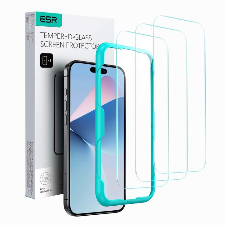 Immagine prodotto ESR Protezione del display in vetro temperato (1 Pezzo/i, Apple iPhone 16 Pro Max)