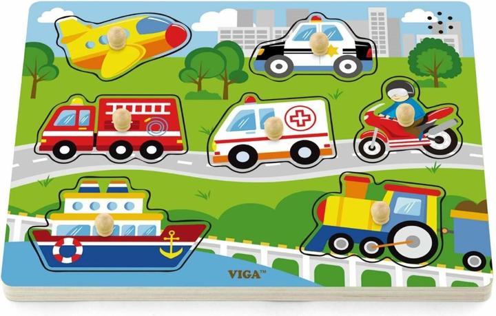 Immagine prodotto Viga Toys SP VIG veicoli puzzle in legno (7 pezzi)
