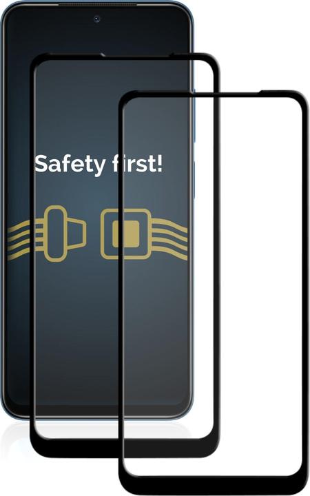 Produktbild Savvies Full-Screen Displayschutz Panzerglas Schutzglas (2 Stück, Xiaomi Redmi Note 11S)