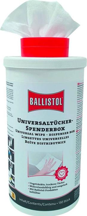 Actual product image Ballistol Dispenser box with 130 dry wipes 25097 1 pc.