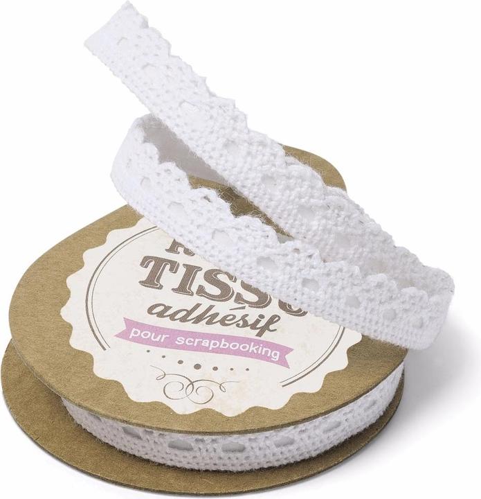 Produktbild Artifete Selbstklebendes Spitzenklebeband 1cm - Weiss