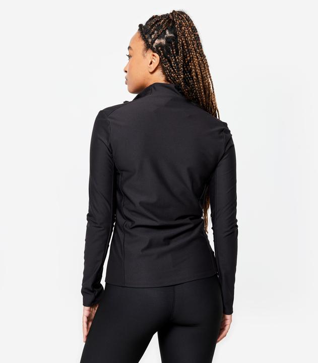 Actual product image Domyos Women's training jacket with zip - black (M)