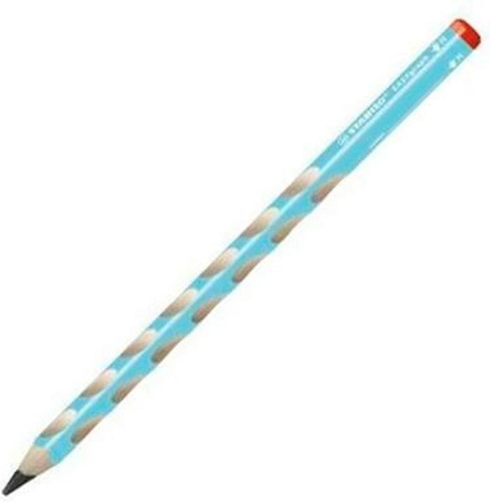 Actual product image STABILO Ergonomic triangular pencil for right-handers - EASYgraph in blue - pack of 12 - hardness (HB, 12 x)