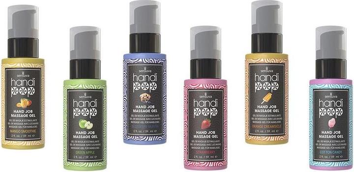 Sensuva handipop edible massage gels assorted 12 59ml (59 ml)