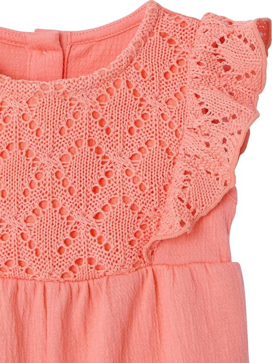 Actual product image Vertbaudet Mädchen Baby Overall mit gehäkeltem Oberteil (104)