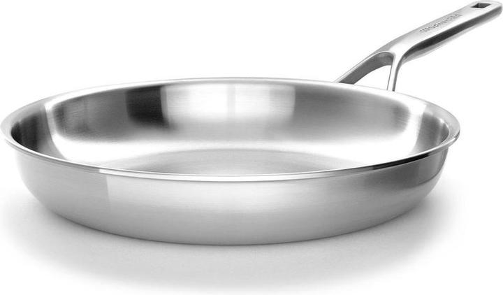 KitchenAid Padella 3PLY Opn 28cm non rivestita (28 cm, Padella per friggere, Acciaio inossidabile)