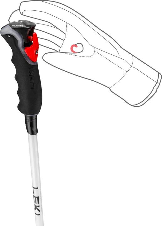 Actual product image Leki Carbon 14 3D Women Carbon/White (115 cm)