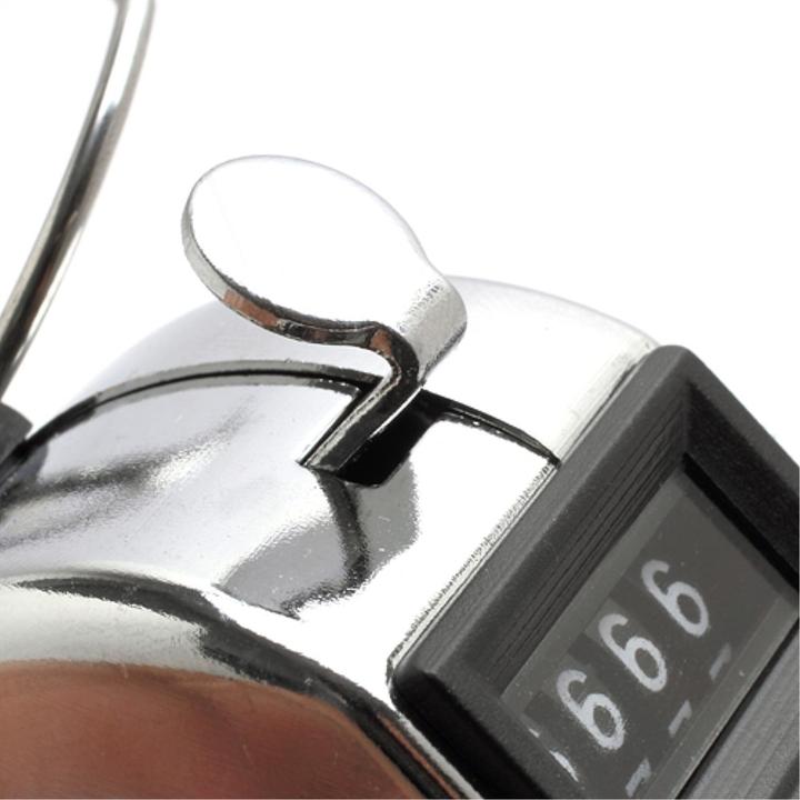 Produktbild Stride Metall Handzähler Schritt Zähler Counter Klicker für Sport / Schule / Veranstaltungen - Silber