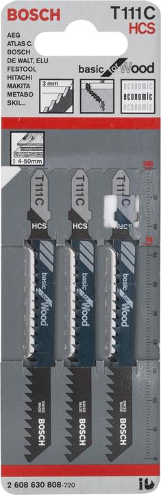 Produktbild Bosch Professional Zubehör Stichsägeblatt T 111 C Basic for Wood