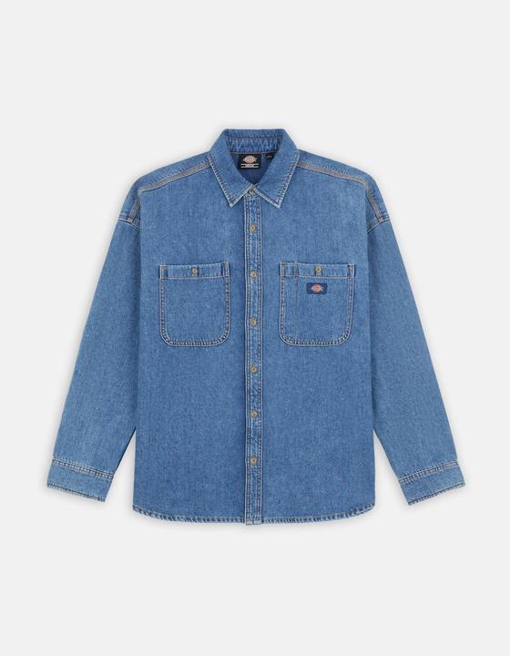 Dickies Houston Ls Shirt Classic Blue (XS)