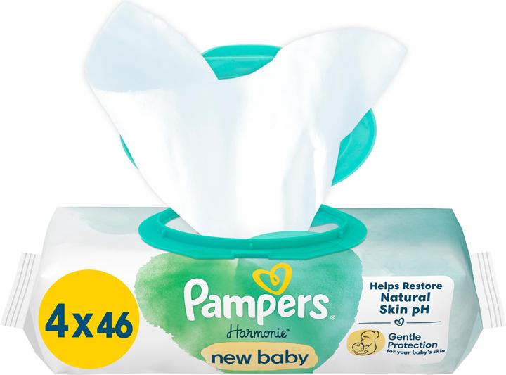 Actual product image Pampers Harmony New Baby (184 Piece)