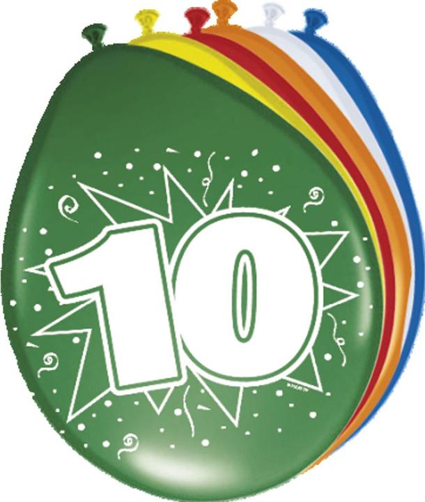 Image du produit Folat Nombre de ballons 10 ans (8 x)