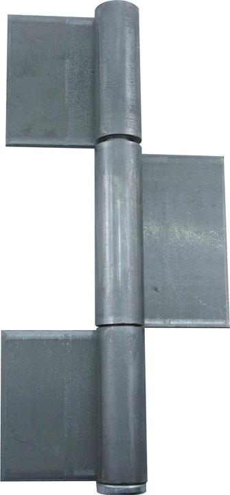 Actual product image Schwarte Construction hinge 3-part 260 x 50 x 5 mm, bright steel