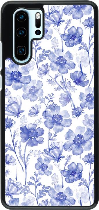 Produktbild PhoneLook Hülle Spring 23 watercolor blue flowers (Huawei P30 Pro)