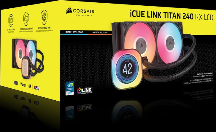 Produktbild Corsair iCUE LINK TITAN 240 RX LCD