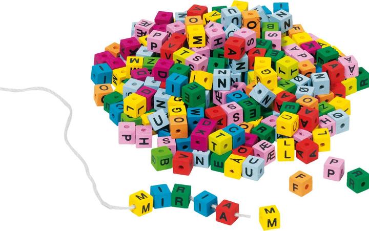 Actual product image Goki Letter cubes to wind up
