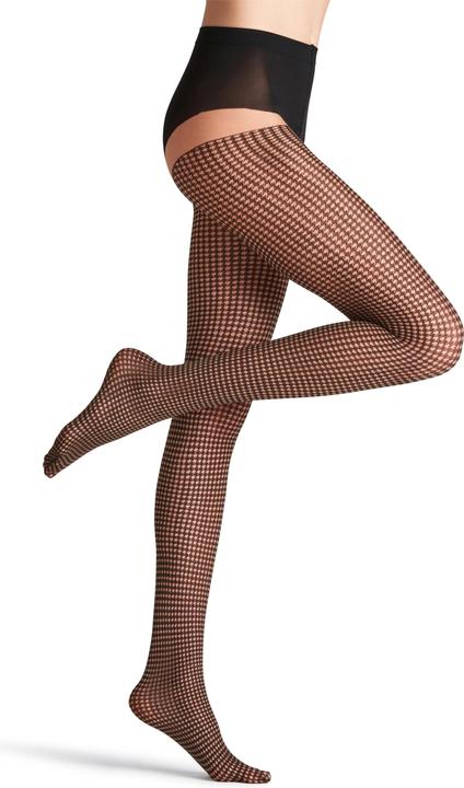 Actual product image Falke Houndstooth tights, colour 4169 powder, size 42-44 (15 DEN, 42 - 44)