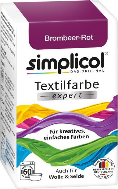 Actual product image Simplicol Textilfarbe expert (Blackberry Red, 150 ml)