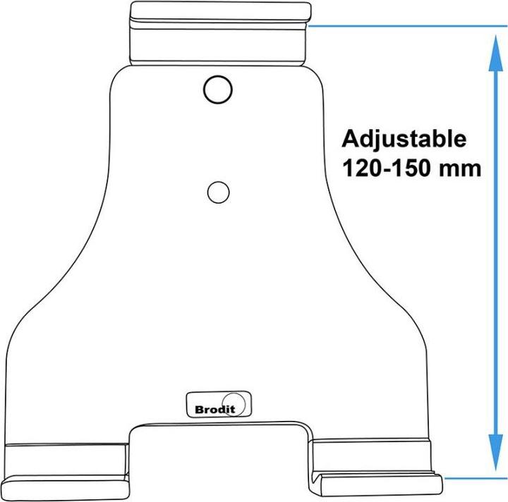 Actual product image Brodit PDA holder active height 721070