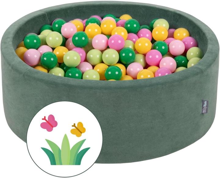 Milkii Bällebad 90 x 30 cm mit 200 Bällen, Frühling