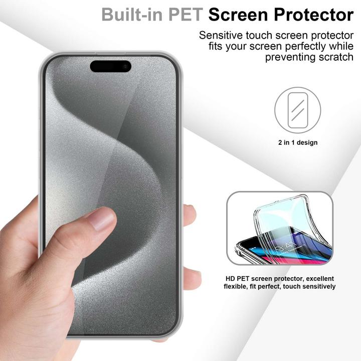 Produktbild Cadorabo TPU 360 Grad Hülle für Apple iPhone 15 PRO MAX (Apple iPhone 15 Pro Max)