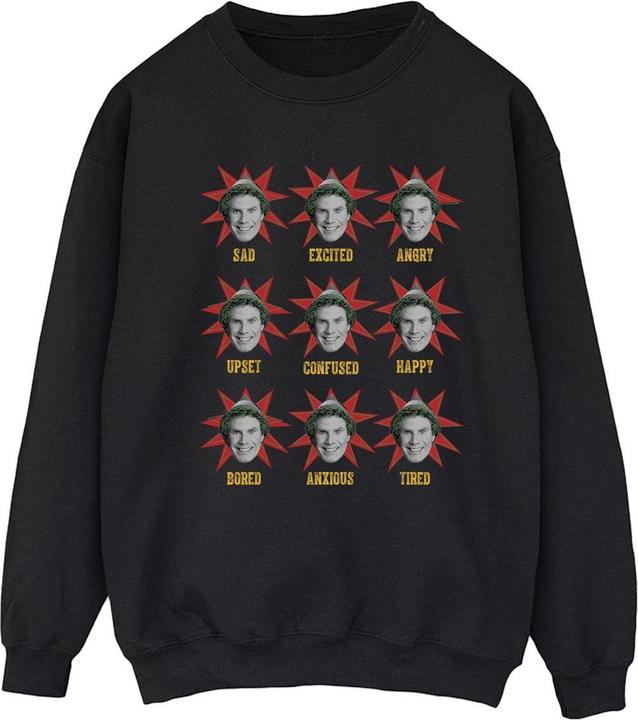 Actual product image Elf Womens/Ladies Many Moods Of Buddy Sweatshirt (5XL)