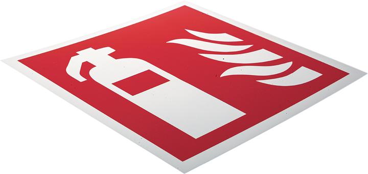 Immagine prodotto Rs Pro Segno di protezione antincendio in plastica estintore rosso/bianco