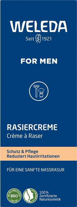 Etichetta energetica Weleda Rasiercreme (75 ml, Schiuma da barba, Gel da barba)