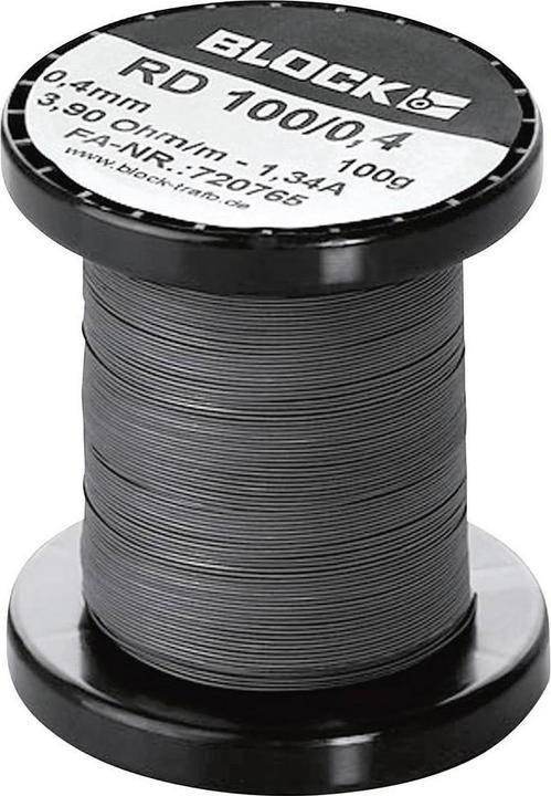 Actual product image Block Resistance wire 0.069R/m 3mm 100g (1.50 m)