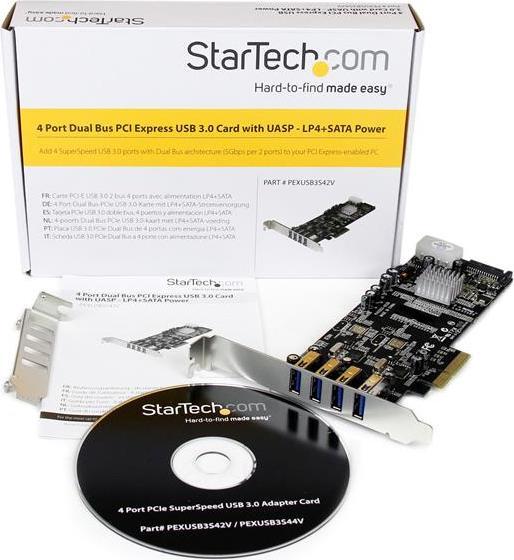 Produktbild StarTech 4 Pt 2 Channel Pcie USB 3 Card