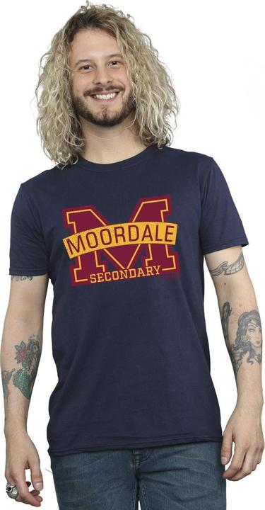 Actual product image Netflix Mens Sex Education Moordale Cracked M Logo 2 T-Shirt (L)