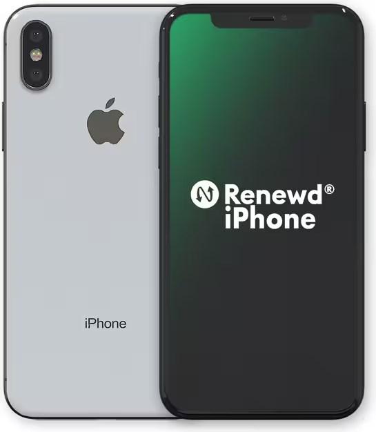 Image du produit Renewd iPhone XS (64 Go, Argent, 5.80", 12 Mpx, Double SIM, A / Comme neuf)