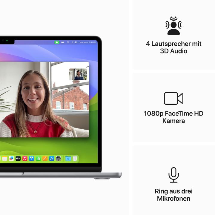 Produktbild Apple MacBook Air – 2024 (13.58", M3, 24 GB, 1000 GB, DE)