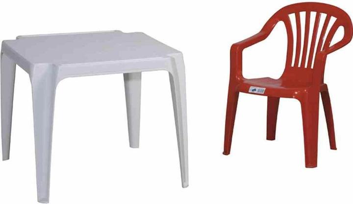 Produktbild ProGarden Stapelsessel Sedia Baby 38x38x52 cm aus Kunststoff in rot (Kindersessel)