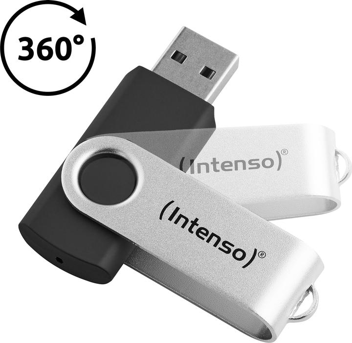 Actual product image Intenso USB 32GB OFFICE LINE 3.2 Gen1 Silver-Black (32 GB)